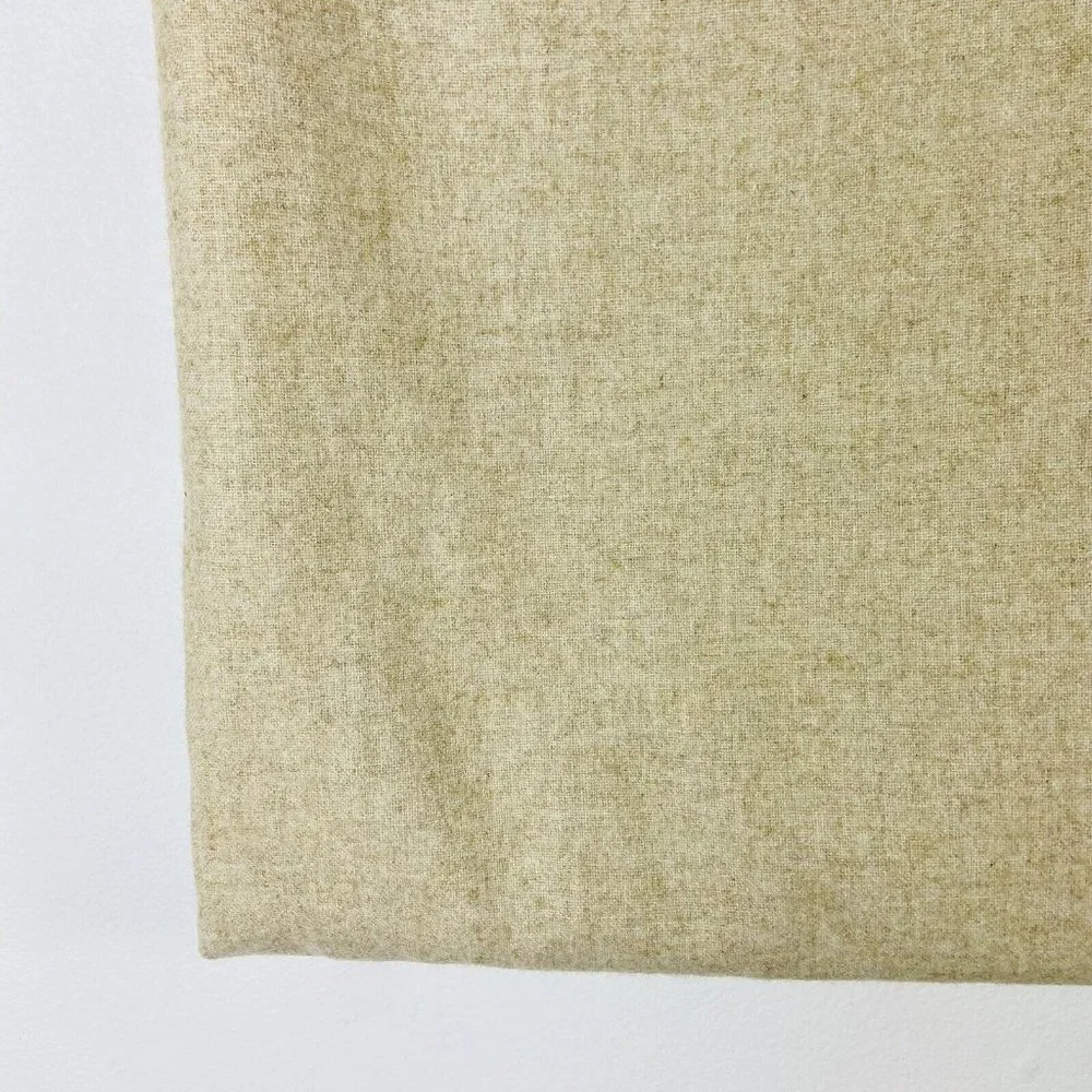 West Elm Wool Blend Flannel 48 x 84 Grommet Curtain Oatmeal